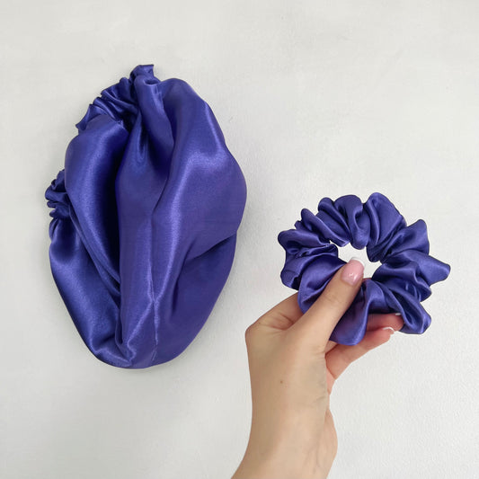 Satin Bonnet and Scrunchie Set